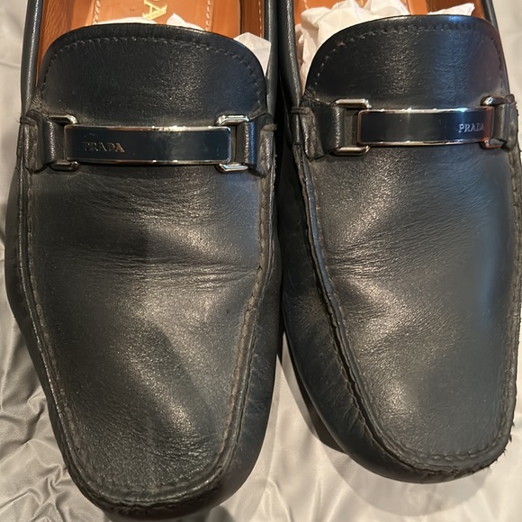 100% Authentic Prada Men’s Loafer Black Shoe - With box and dust bag - Picture 5 of 7